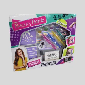 Mädchen Tattoo-Set mit Tattoo-Stift