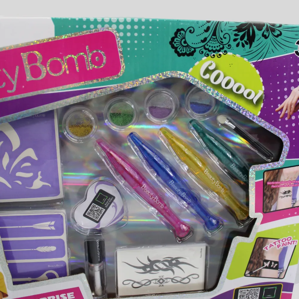 Mädchen Tattoo-Set mit Tattoo-Stift