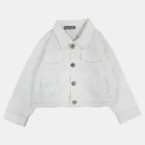 Mädchen Weiße Gabardine Jacke