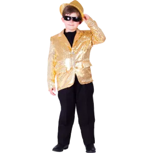 Goldene Paillettenjacke - Kinder Babykids_Kostüm-Amerika