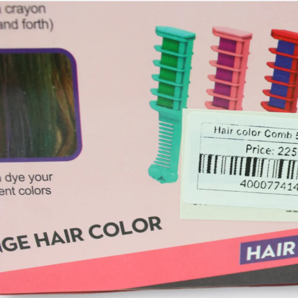 Haarfarben-Kamm-Set für Mädchen - 5 Farben