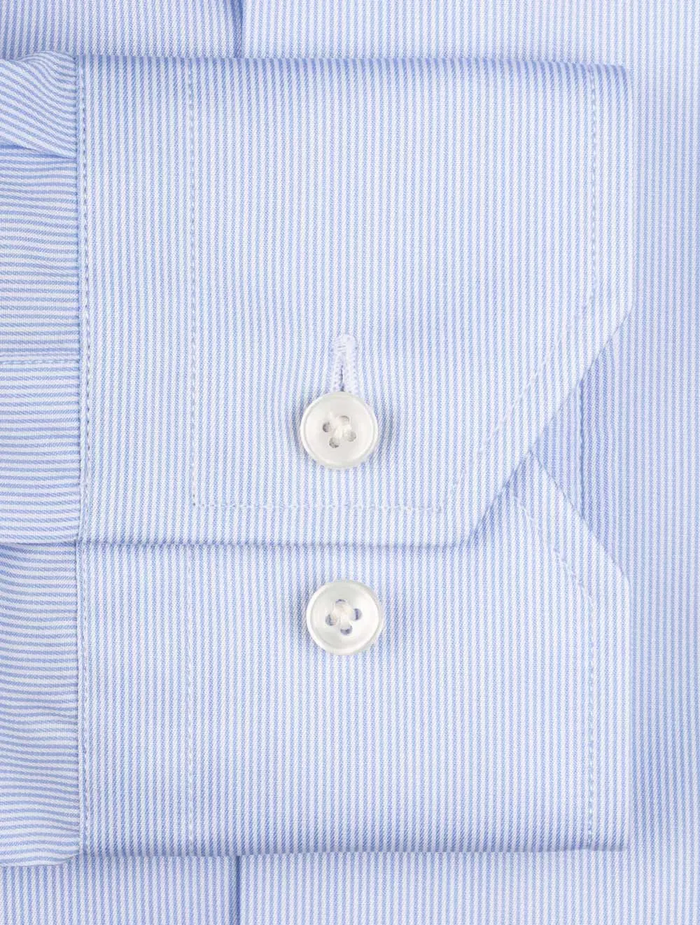 Hairstripe Slim Fit Hemd Blau