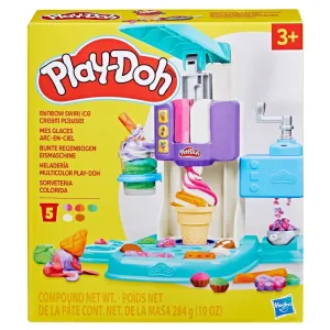 Hasbro Toys Play-Doh Regenbogen-Schwirl-Eiscreme-Spielset