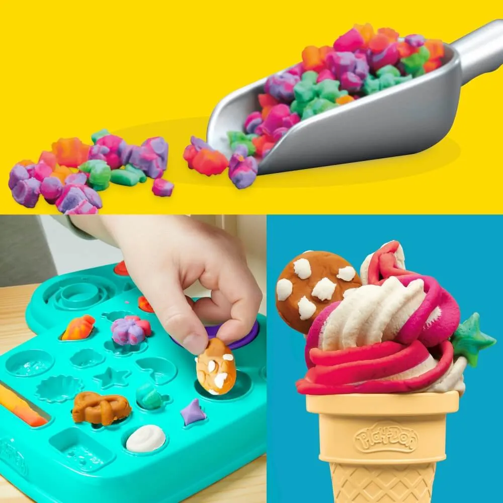 Hasbro Toys Play-Doh Regenbogen-Schwirl-Eiscreme-Spielset