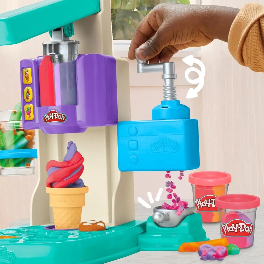 Hasbro Toys Play-Doh Regenbogen-Schwirl-Eiscreme-Spielset