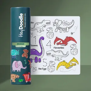 Hey Doodle Waschbare Malmatte Dinoroar