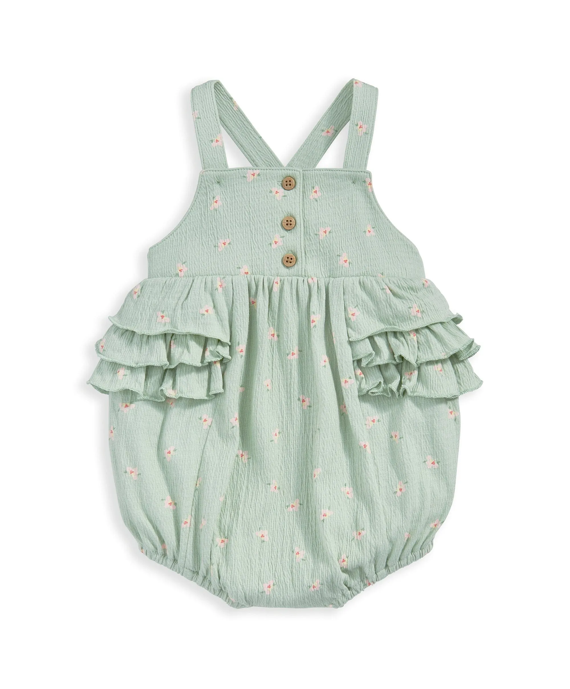 Hibiscus Kurzarm-Bodysuit & Overall-Outfit-Set Babykids Mamas & Papas