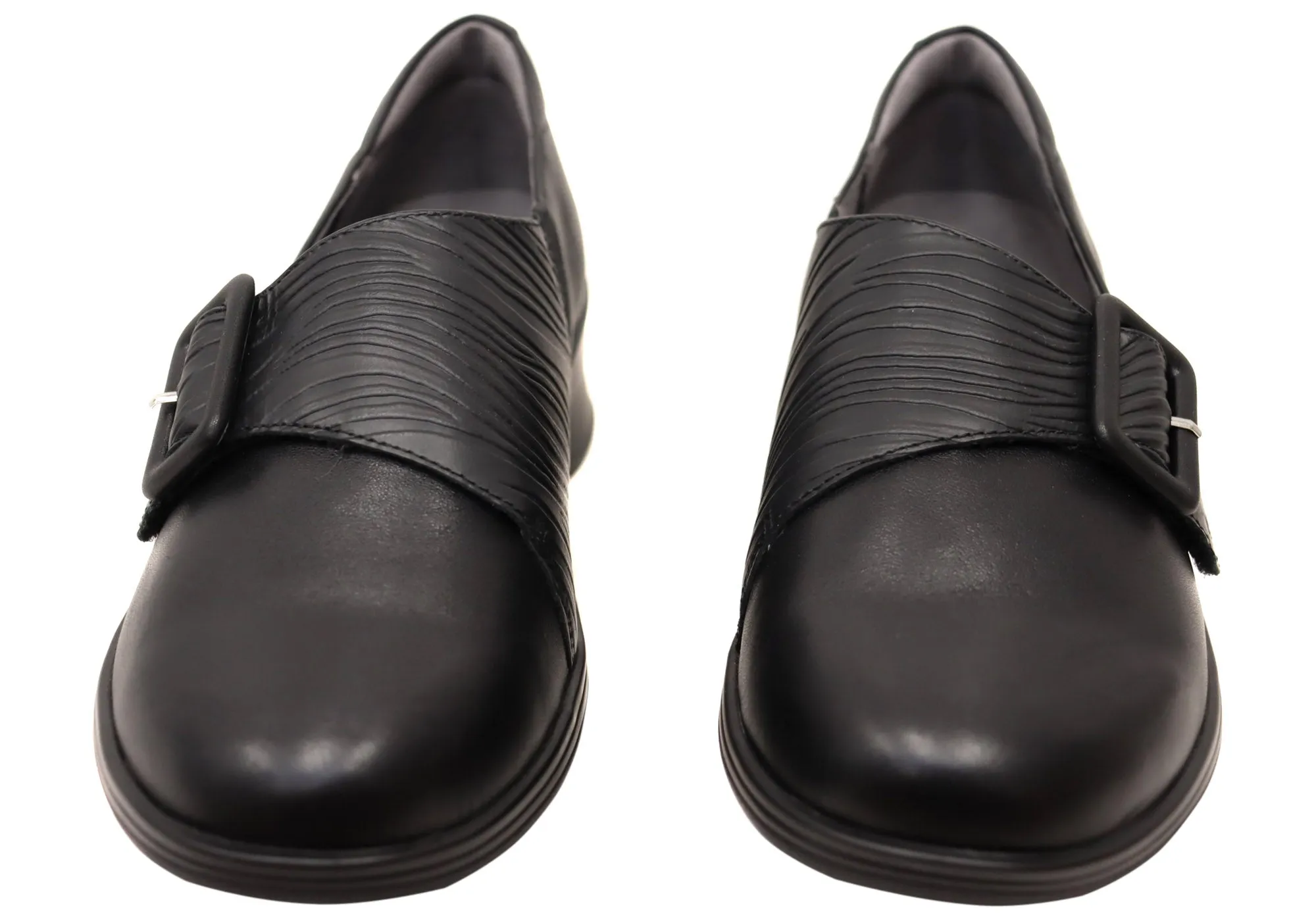 Homyped Scope Schnalle Damen Bequeme Lederschuhe Homyped Schuhe