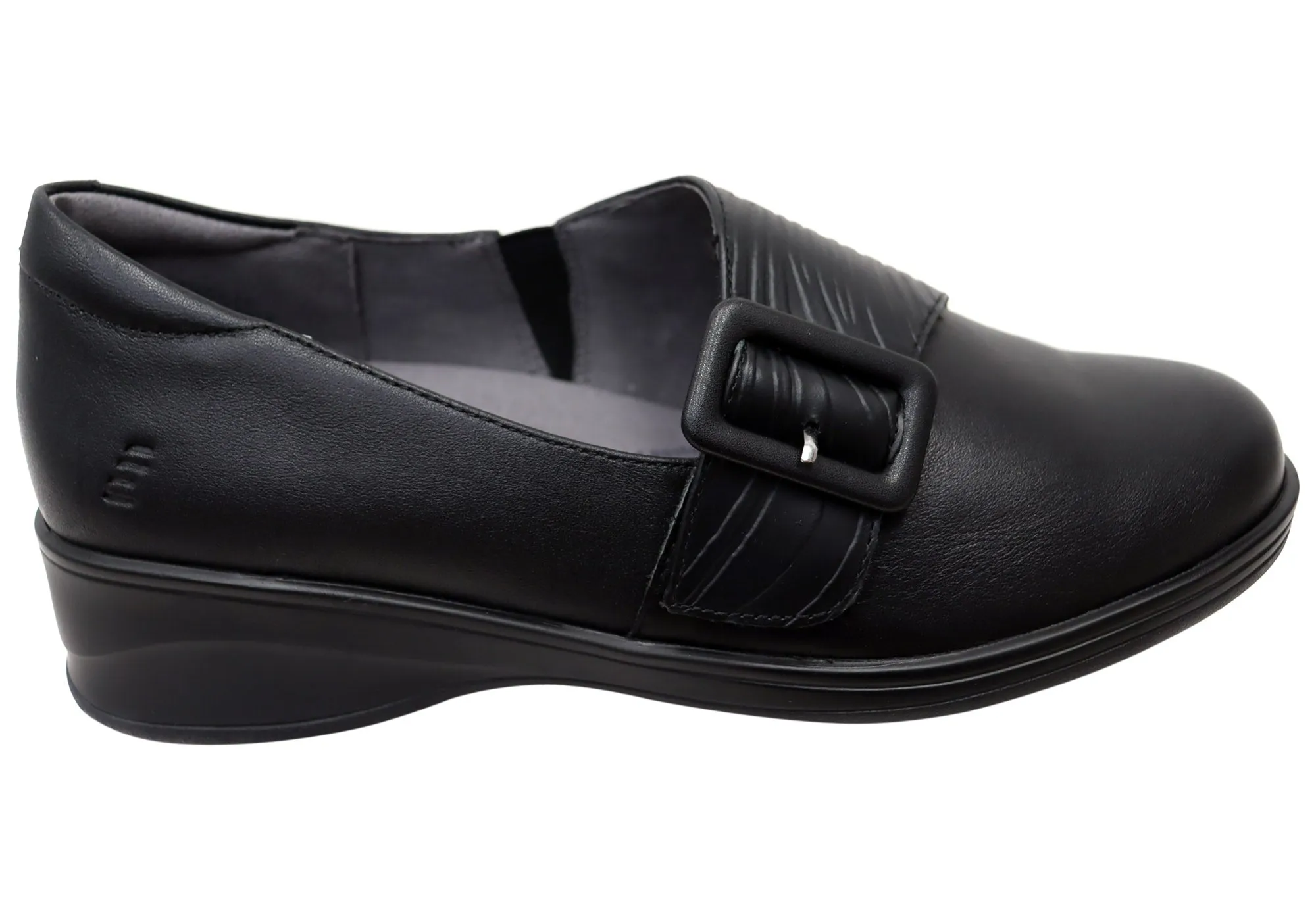Homyped Scope Schnalle Damen Bequeme Lederschuhe Homyped Schuhe