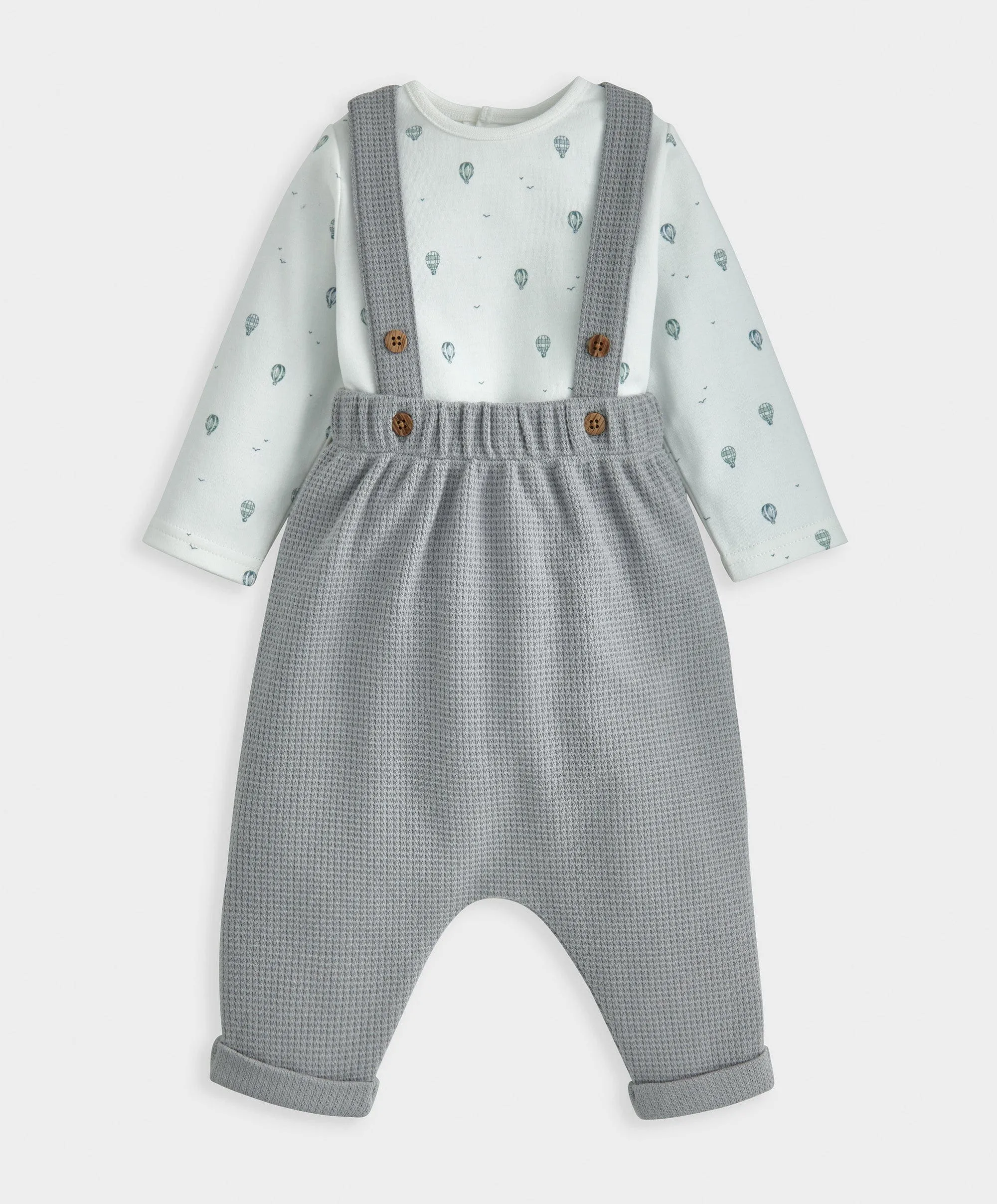 Heißluftballon-Print Body & Latzhosen-Set Babykids Mamas & Papas