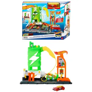 Hot Wheels City Super Aufladestation für Treibstoff