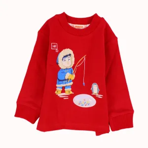 Langärmeliger Sweatshirt zum Eisangeln