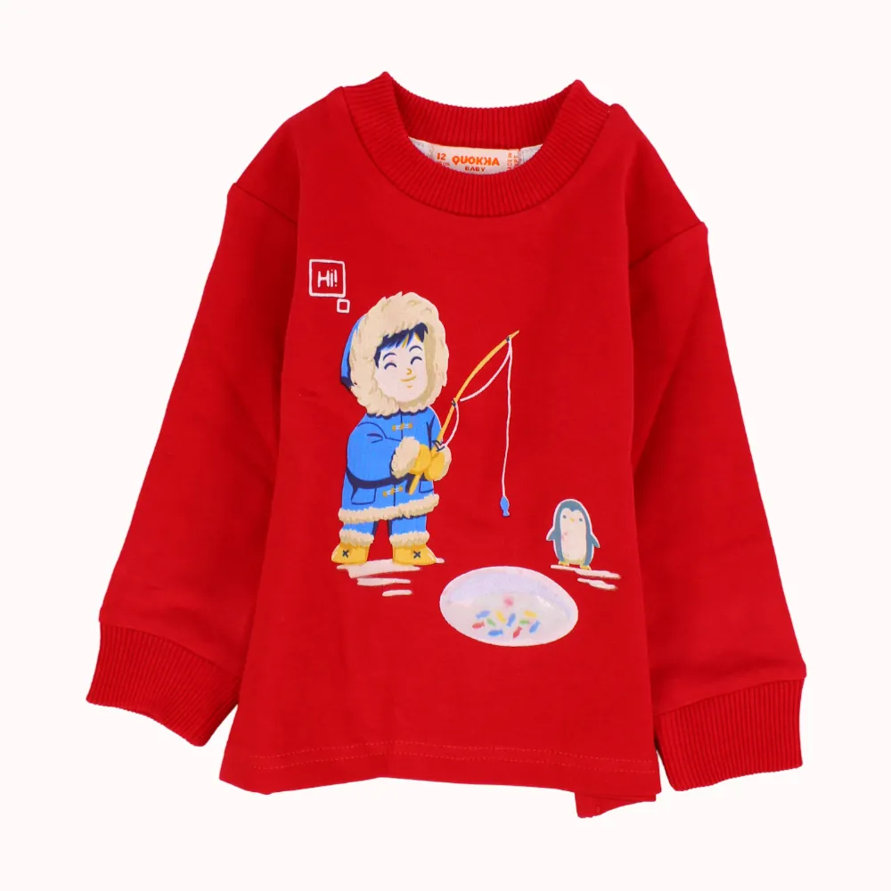 Langärmeliger Sweatshirt zum Eisangeln