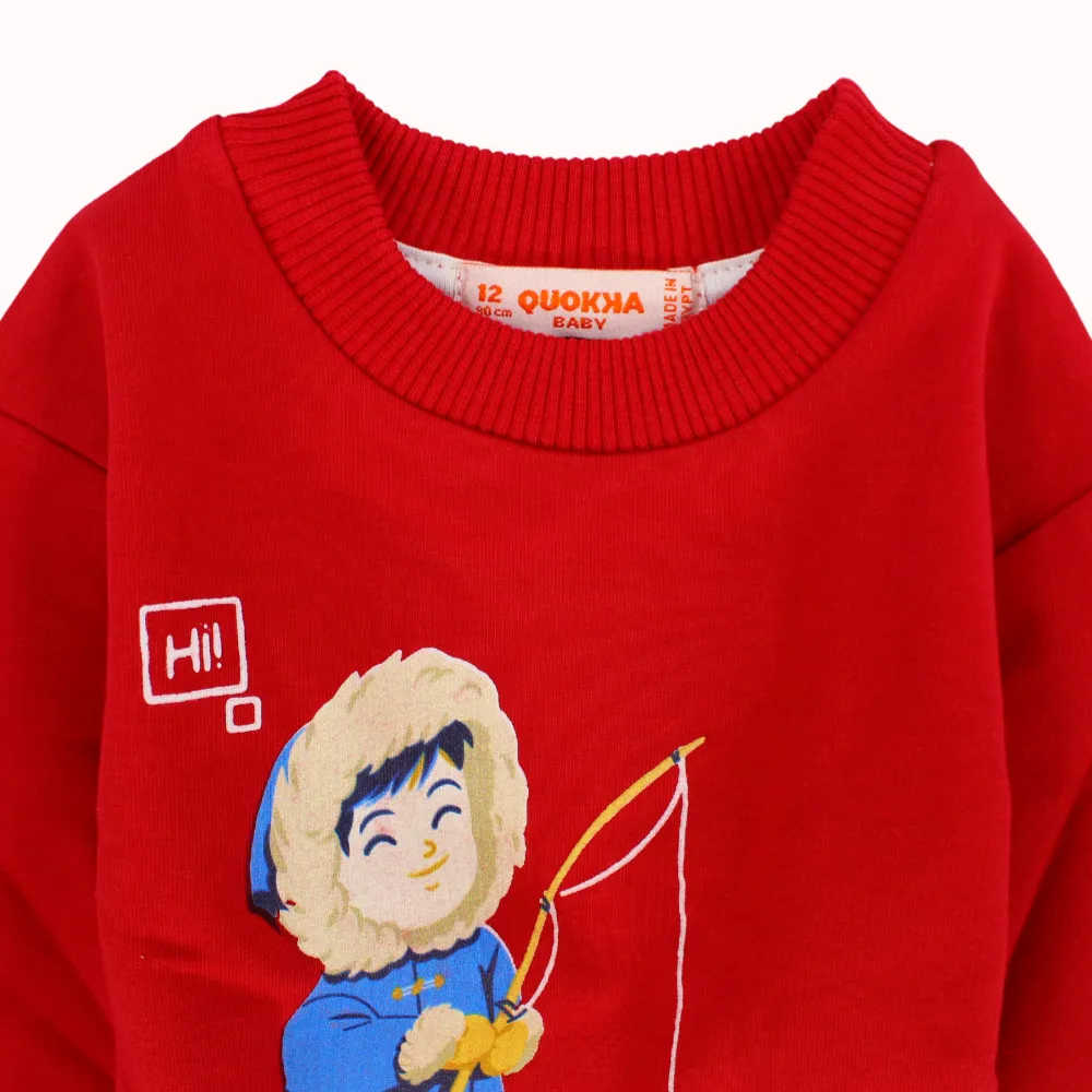 Langärmeliger Sweatshirt zum Eisangeln