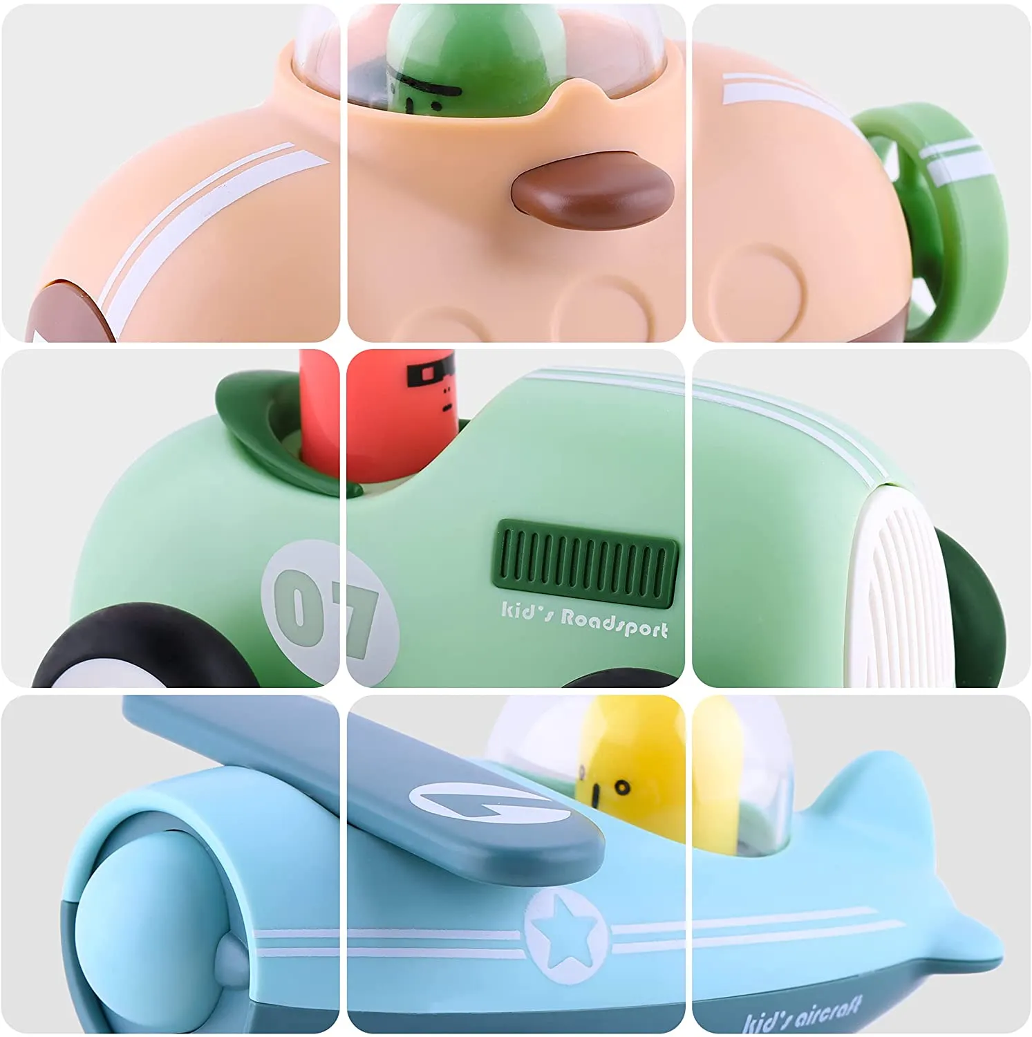 Infant Inertia Fahrzeuge Baby Elektronisches Reibungsangetriebenes Fahrzeug Auto Spielzeugset