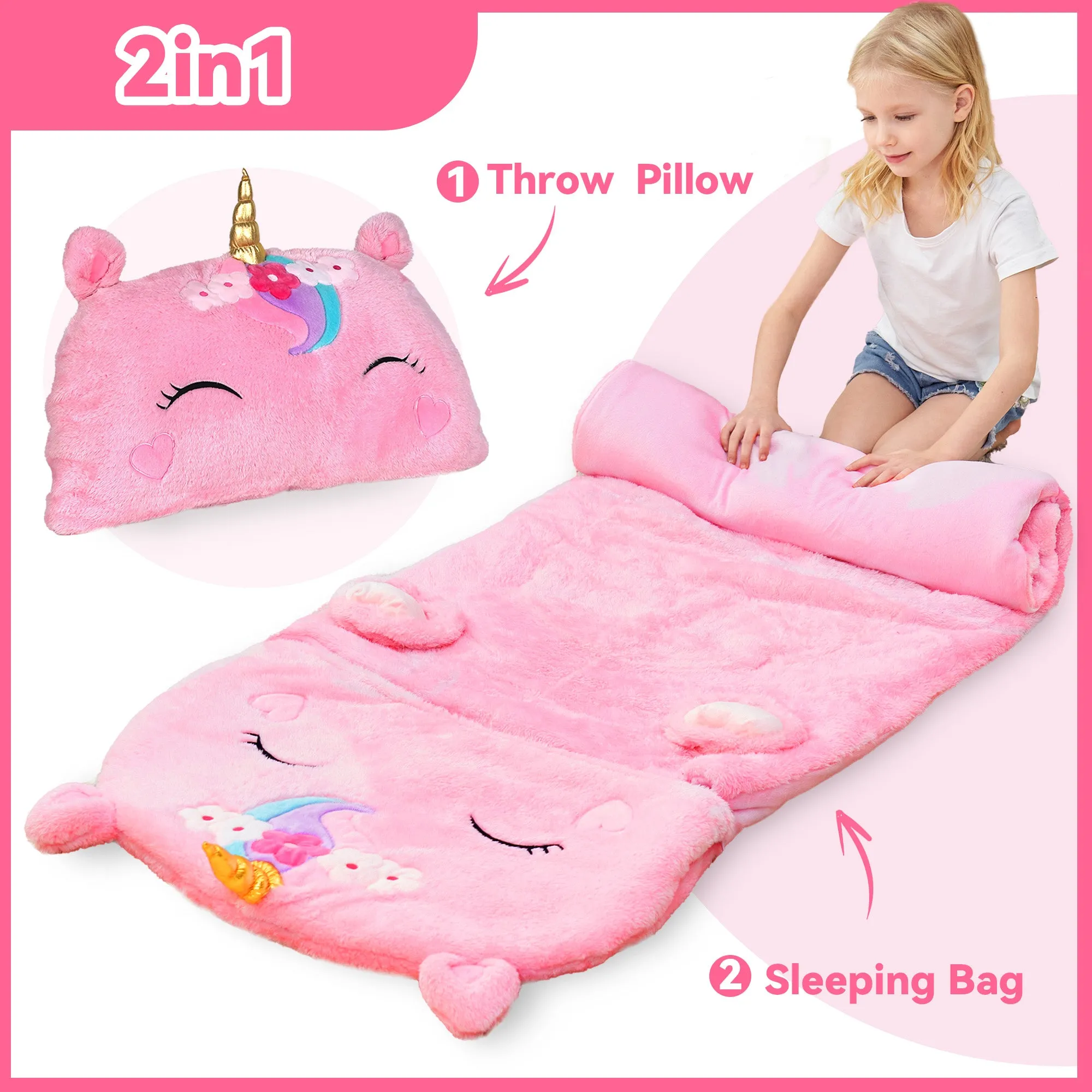 iPlay, iLearn Kinder Einhorn Schlafsack