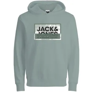 Jack & Jones Junior Aqua Grau Cologan Print Sweat Hoodie Jack Jones Junior