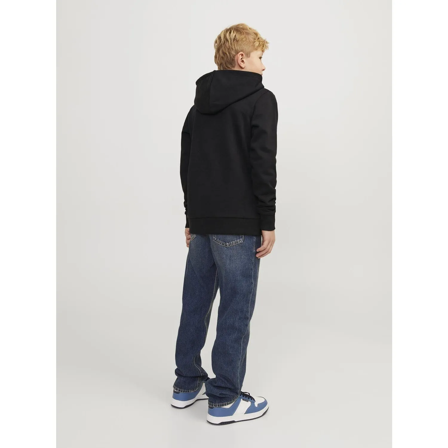 Jack & Jones Junior Schwarzer Caleb Varsity Sweat Hoodie Noos Jack Jones Junior