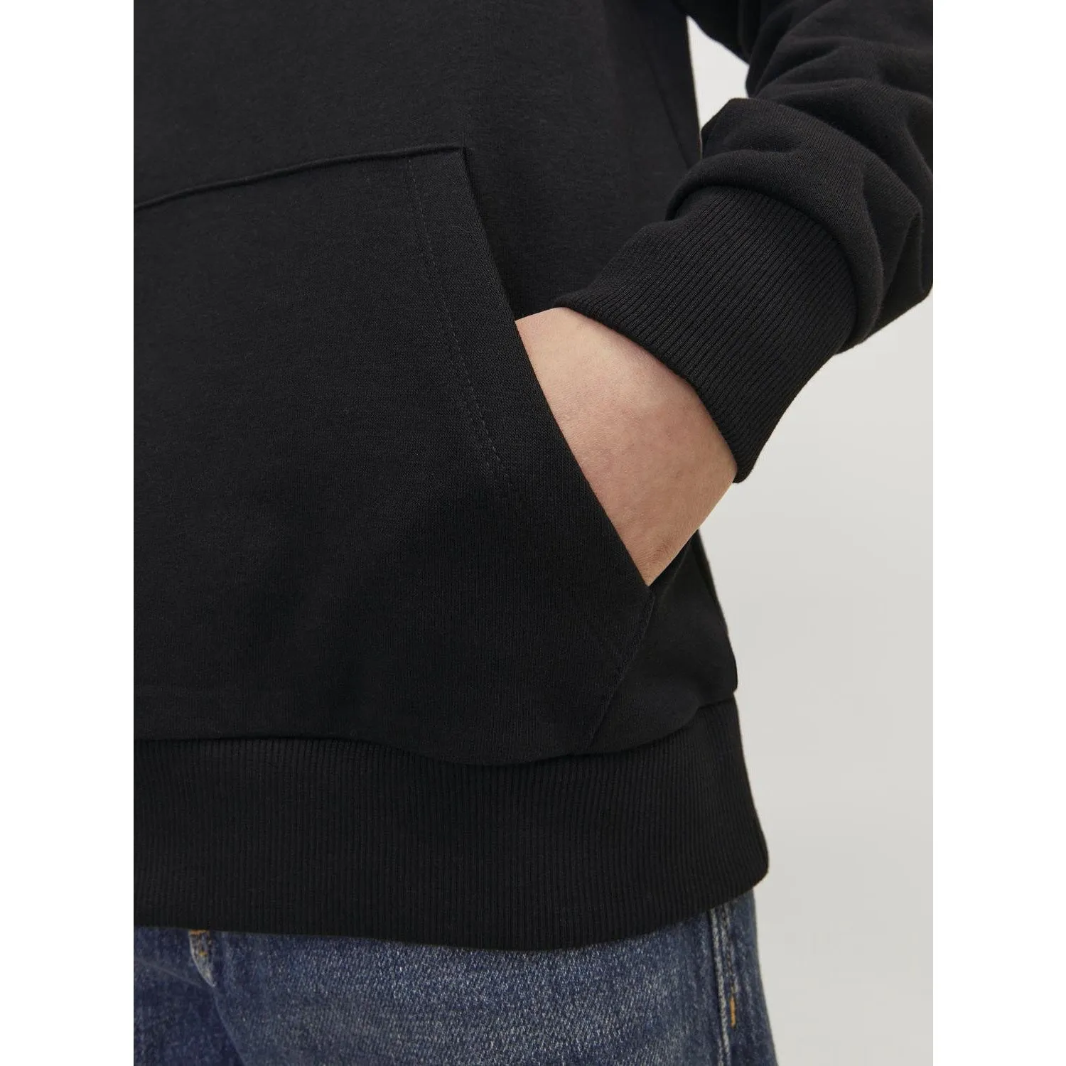 Jack & Jones Junior Schwarzer Caleb Varsity Sweat Hoodie Noos Jack Jones Junior