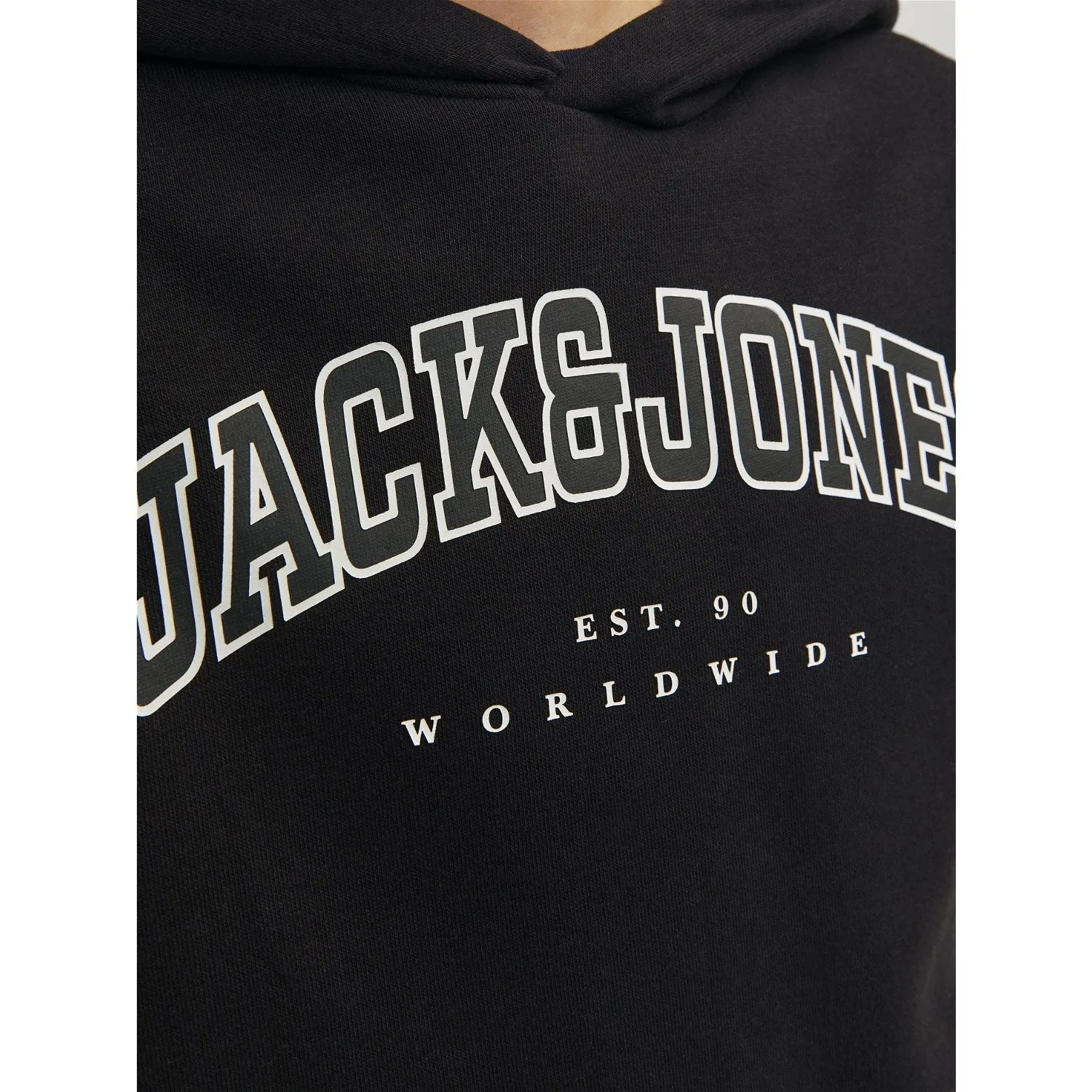 Jack & Jones Junior Schwarzer Caleb Varsity Sweat Hoodie Noos Jack Jones Junior