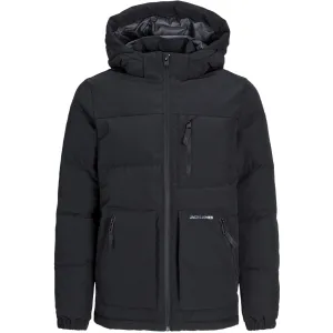 Jack & Jones Junior Schwarze Eotto Daunenjacke Jack Jones Junior