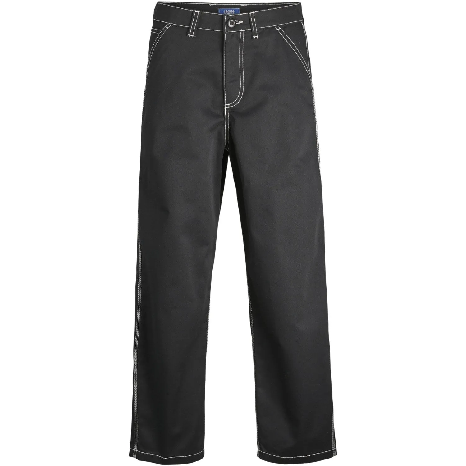 Jack & Jones Junior Black Stalex Kontrast Worker Hosen Jack Jones Junior
