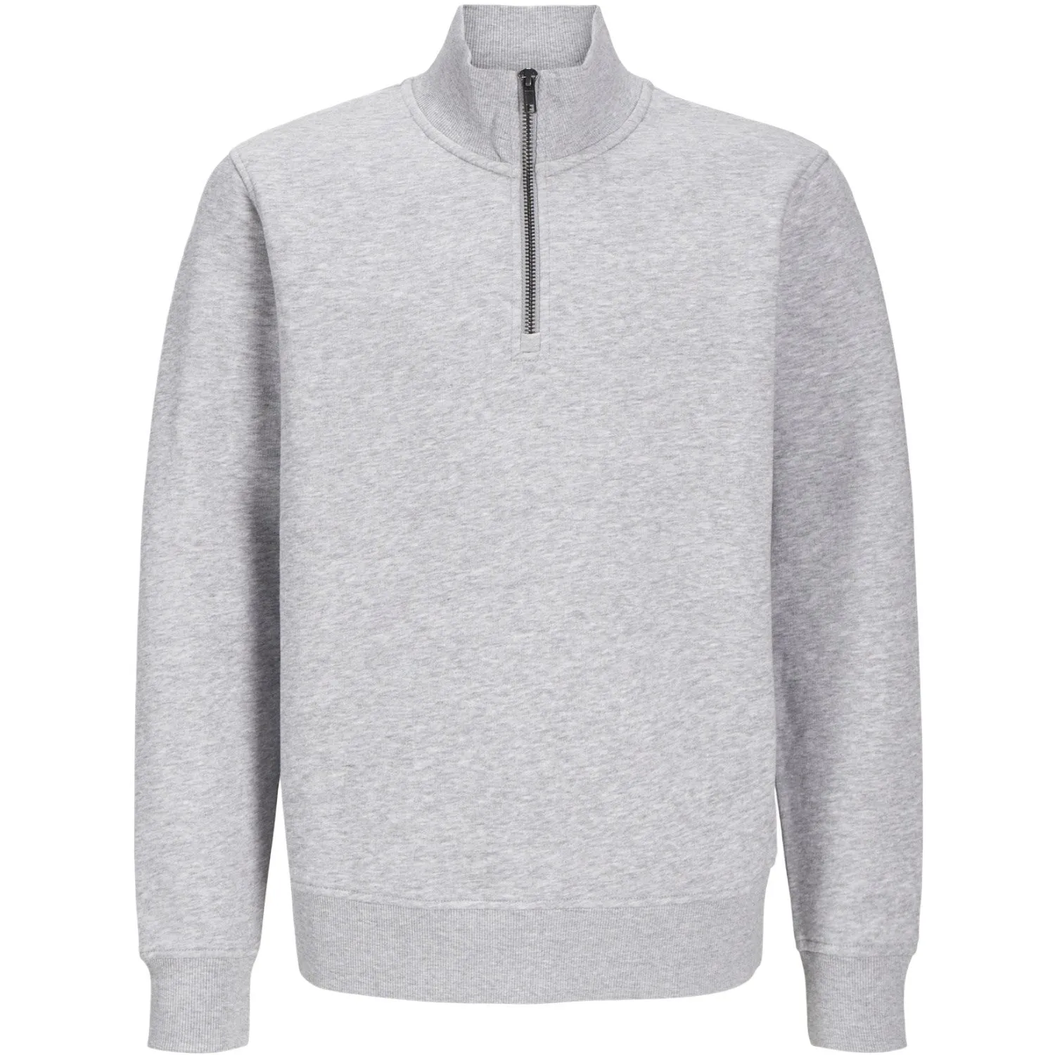 Jack & Jones Junior Hellgraues Melange Bradley Sweatshirt Halbzip Noos Jack Jones Junior