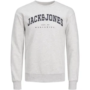 Jack & Jones Junior Weiß Melange Caleb Varsity Sweatshirt Jack Jones Junior