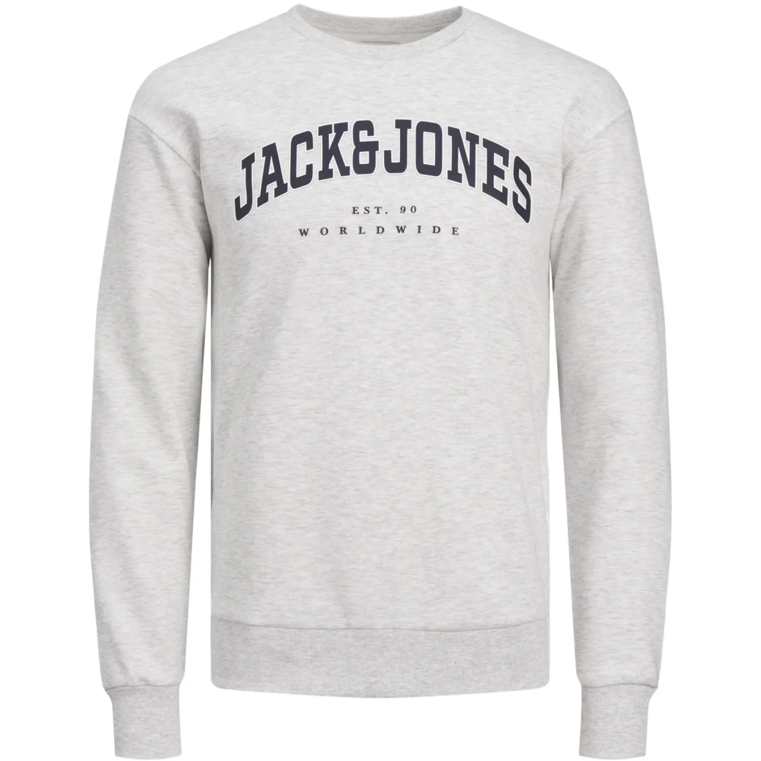 Jack & Jones Junior Weiß Melange Caleb Varsity Sweatshirt Jack Jones Junior