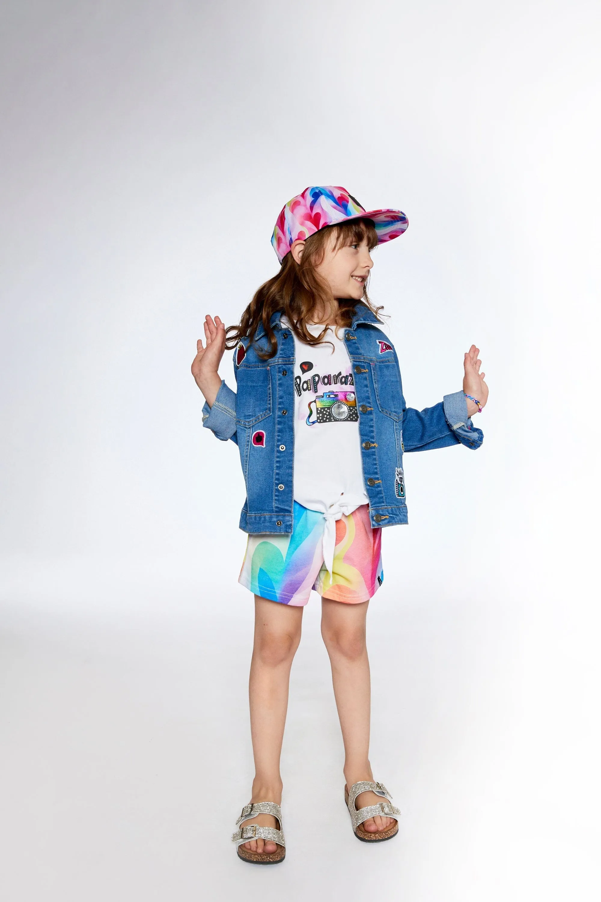 Jean Jacke mit lustigen Aufnähern Babykids_Deux-Par-Deux