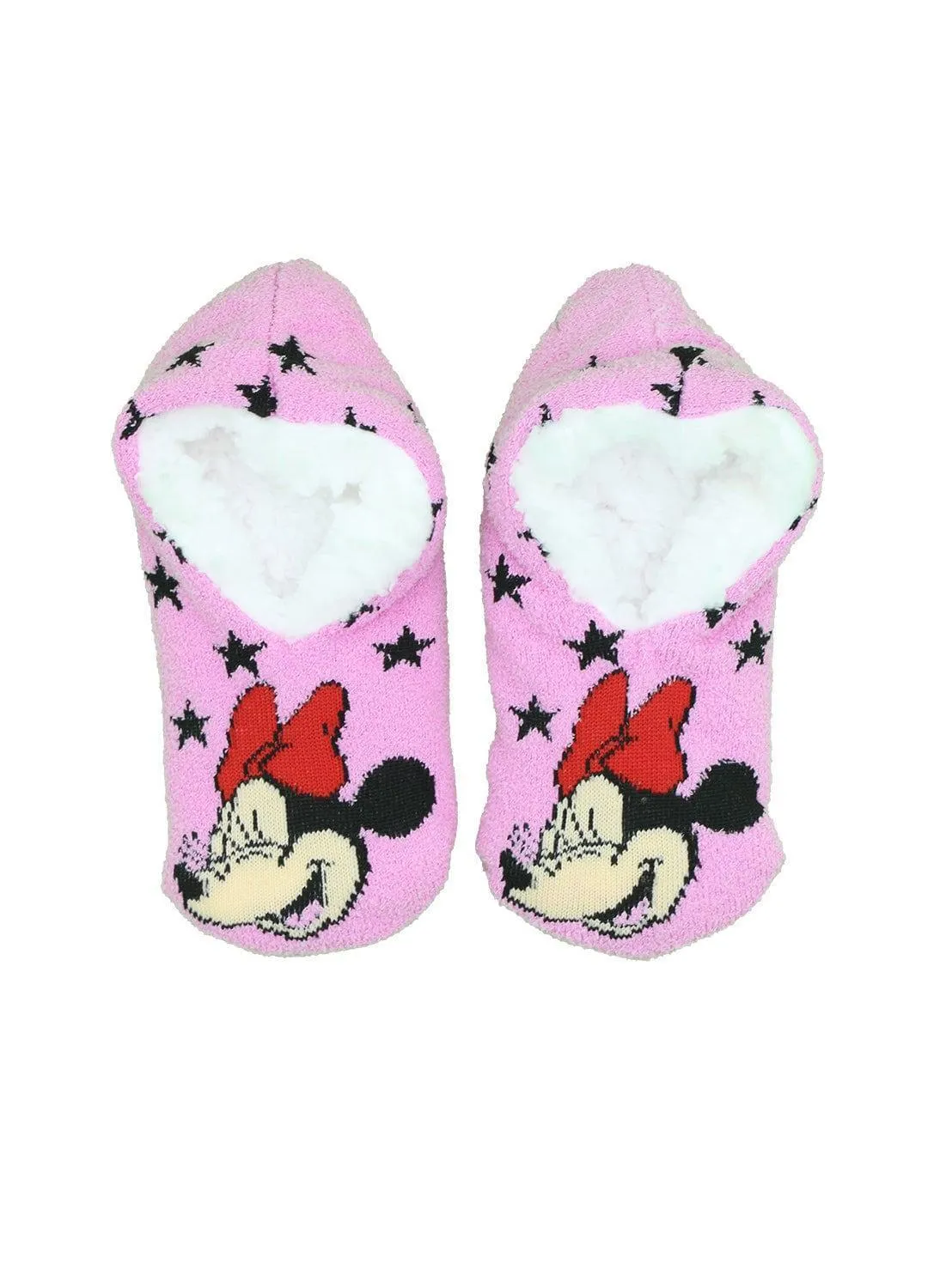 Jellifish Mädchen Minnie Mouse Hausschuhe Socken - 2er Pack Baby Kinder Jellifish Kids