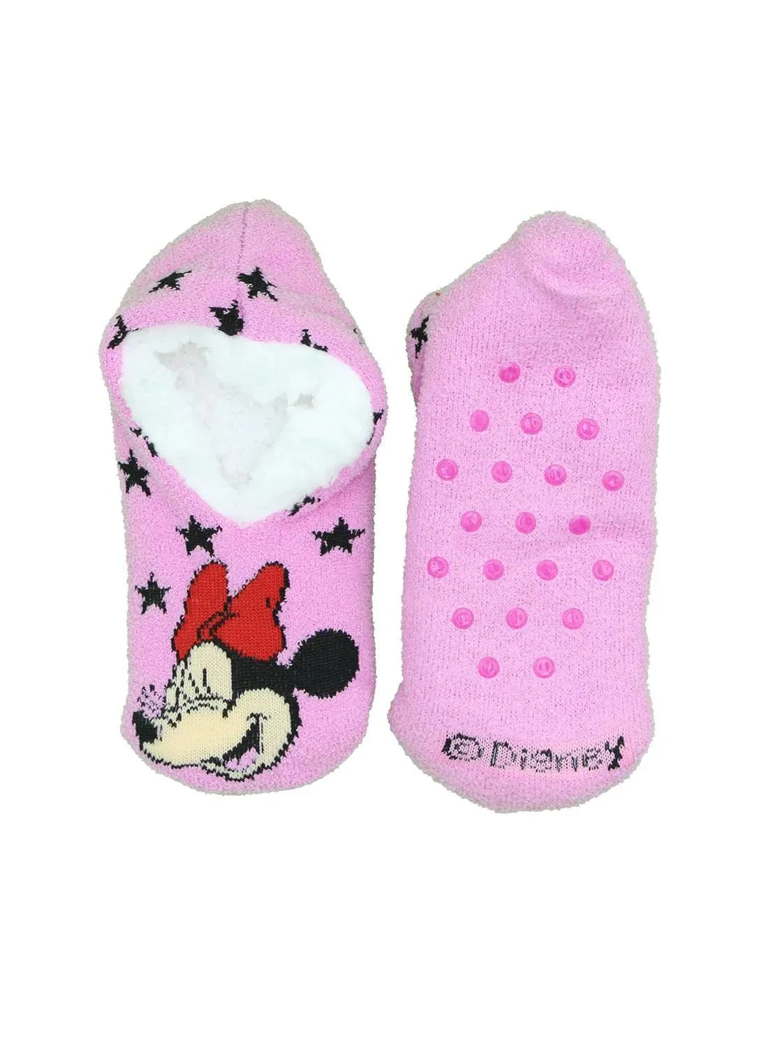 Jellifish Mädchen Minnie Mouse Hausschuhe Socken - 2er Pack Baby Kinder Jellifish Kids