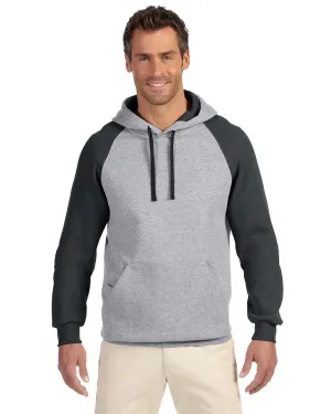 Jerzees 96CR Erwachsene NuBlend Colorblock Raglan Kapuzenpullover
