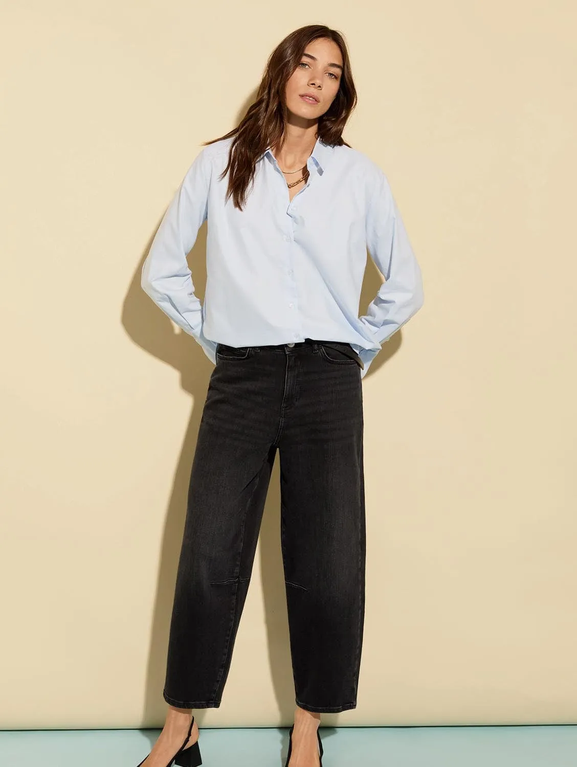 Kaya Bio-Baumwoll-Shirt | Blassblau