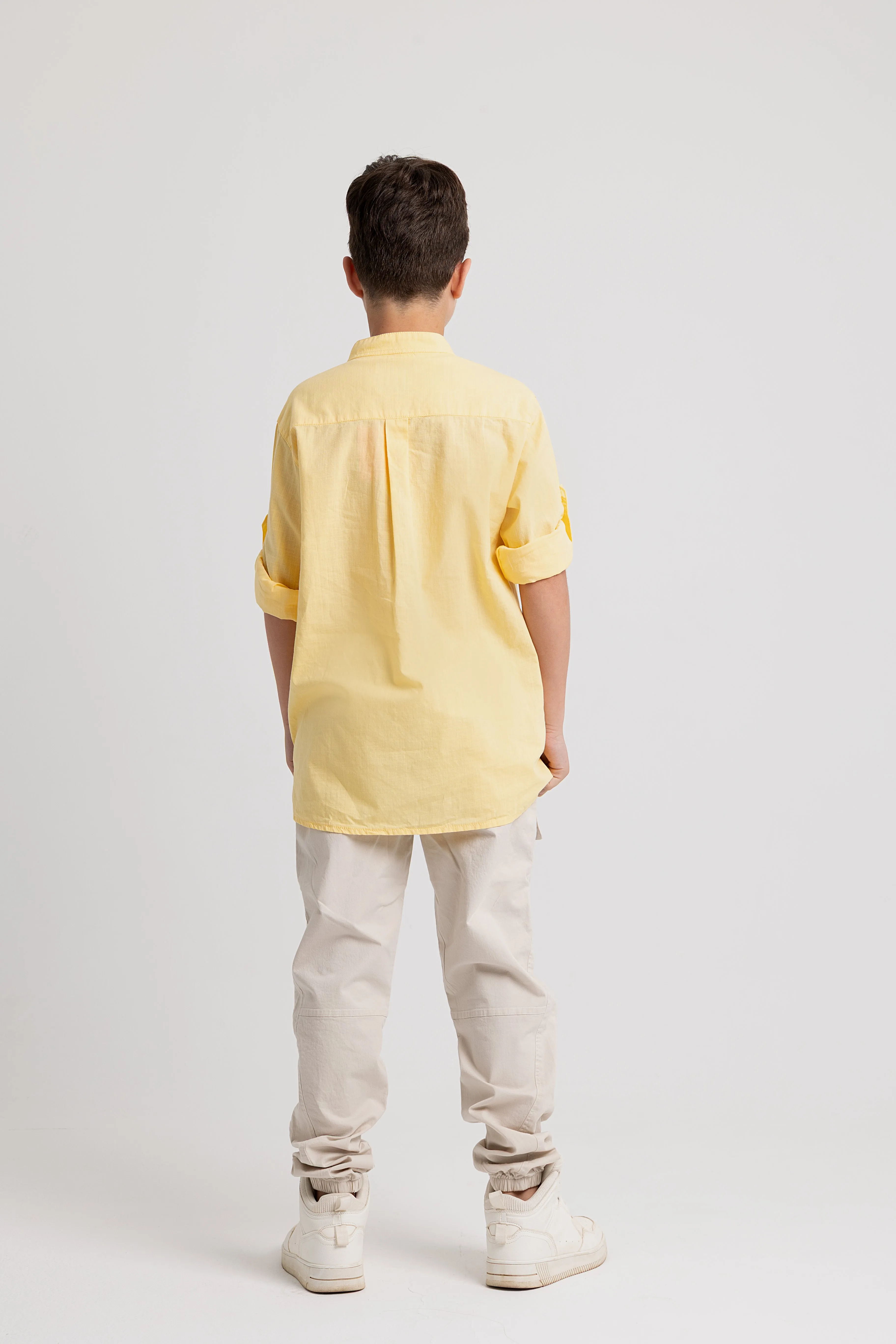 Kinder Baumwoll-Langarmhemd für Jungen