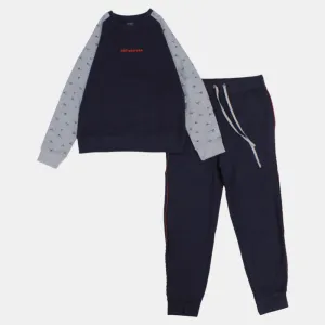 Kinder Jungen Schlafanzug – Marineblau 