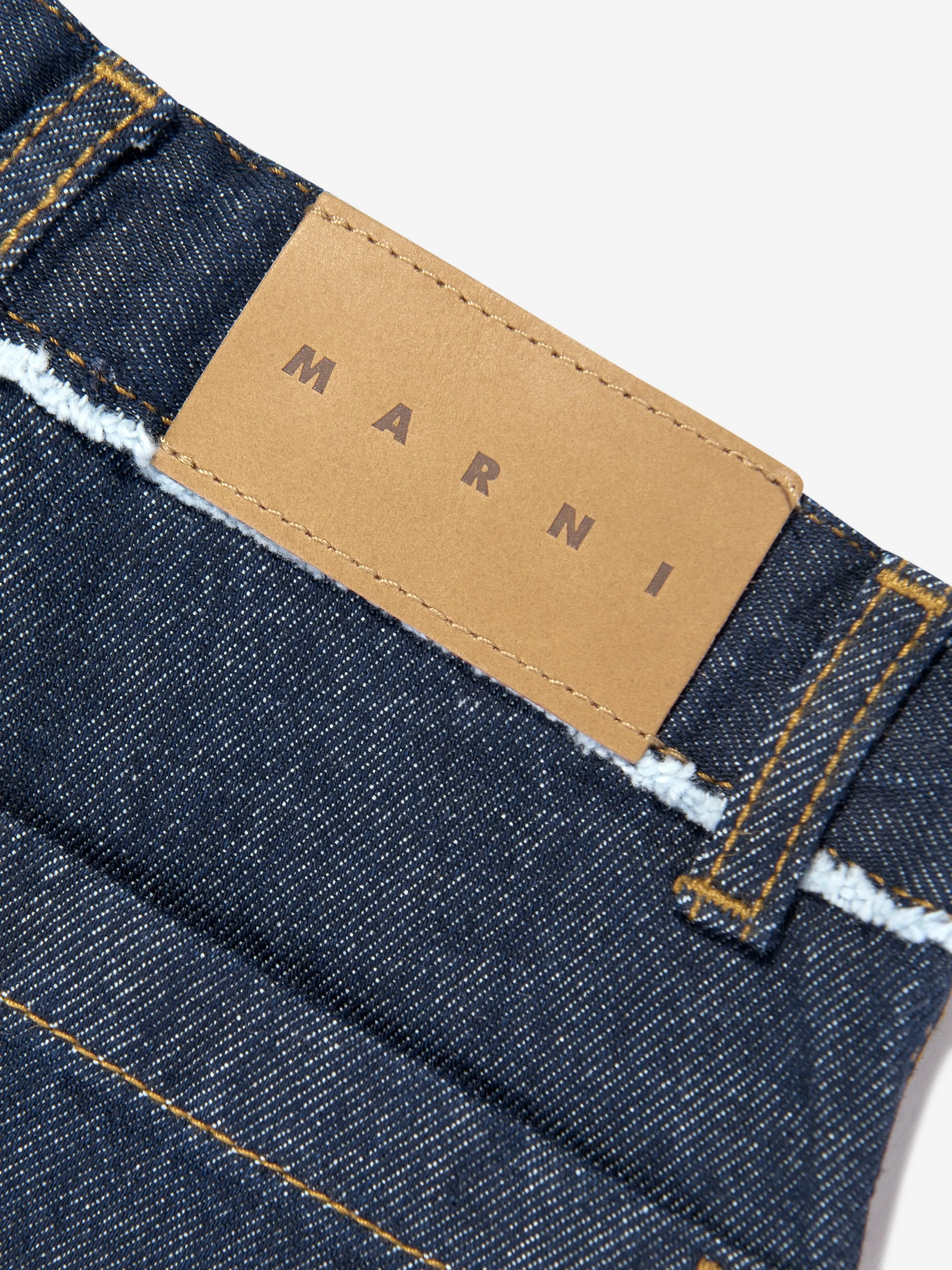 Blaue Denim-Kurzhose mit Taschen für Kinder