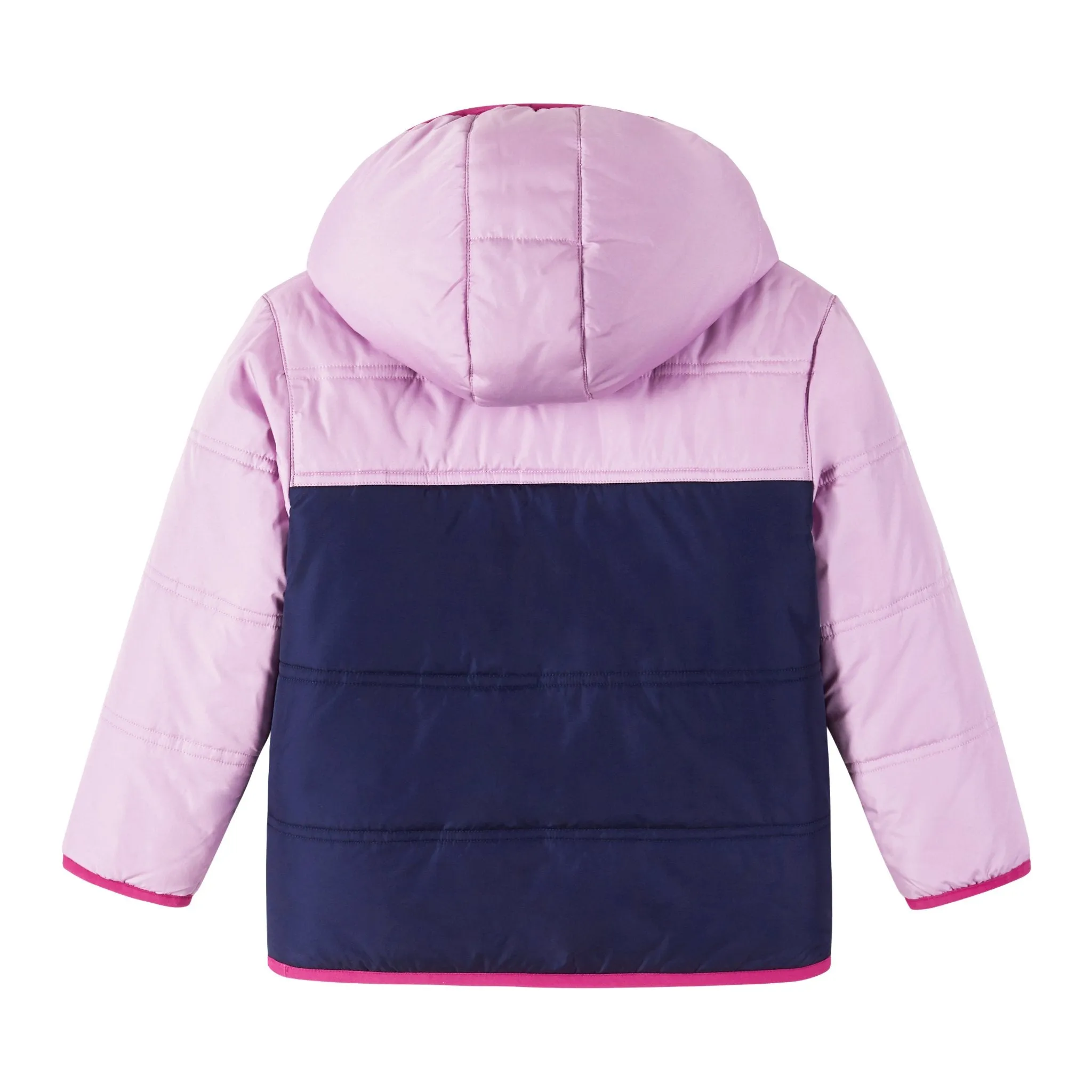 Kinder Mädchen Colorblock Sherpa Jacke | Rosa & Lila Babykids_Andy-Evan