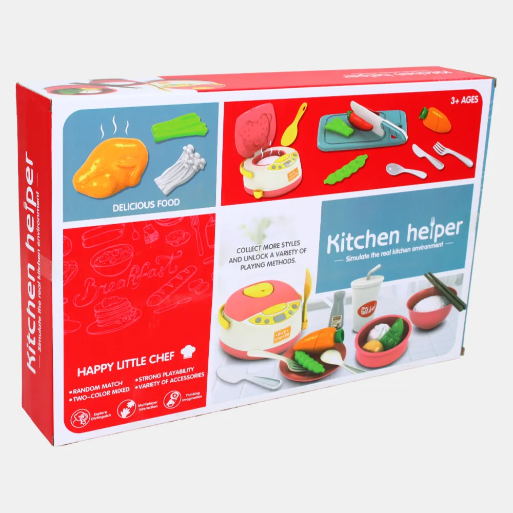 Kinder-Küchenspielset – Spielzeug-Kochset zum Rollenspiel