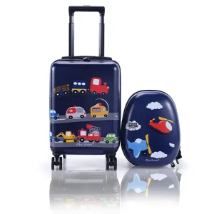 Kinder-Reisegepäck-Set in Blau zum Mitnehmen