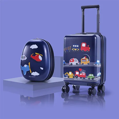 Kinder-Reisegepäck-Set in Blau zum Mitnehmen