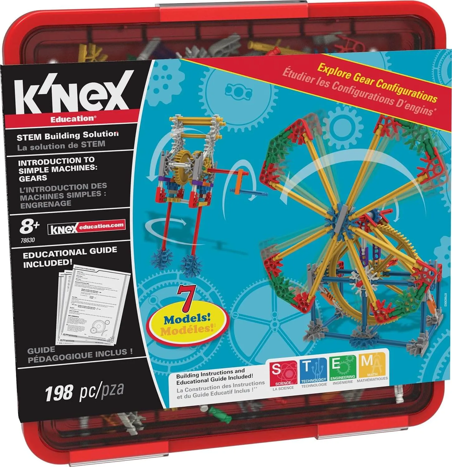 K'NEX Einführung in einfache Maschinen - Zahnräder  STEM Bildung 78630