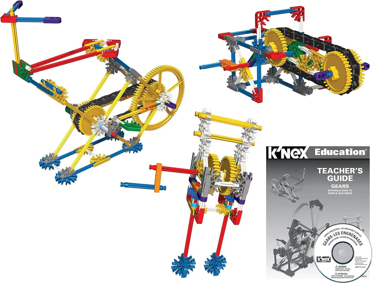 K'NEX Einführung in einfache Maschinen - Zahnräder  STEM Bildung 78630