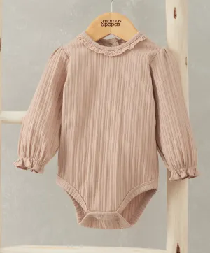 Spitzenbesatz-Body - Rosa Babykids Mamas & Papas