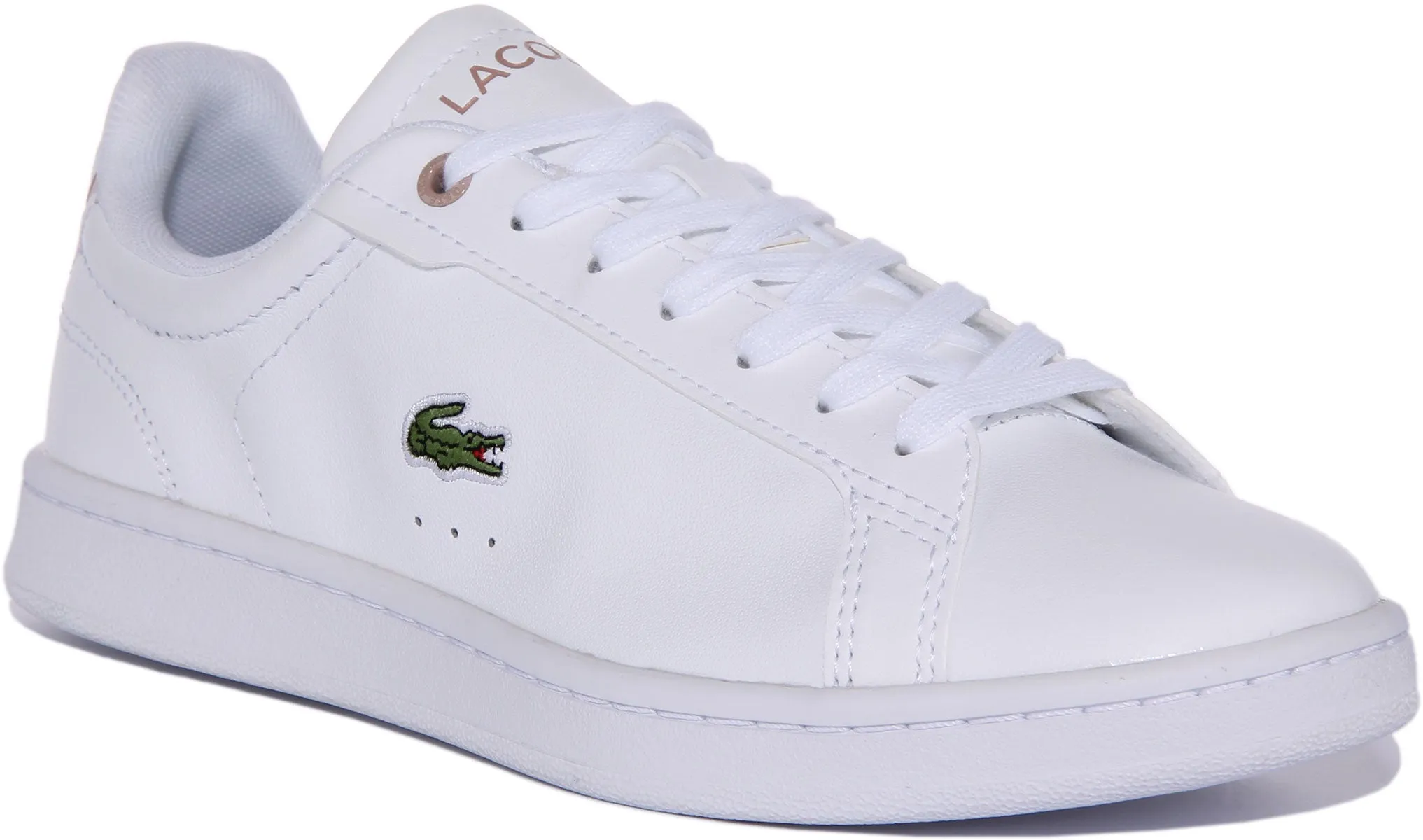 Lacoste Carnaby Pro In Weiß Rosa Damenschuhe Lacoste