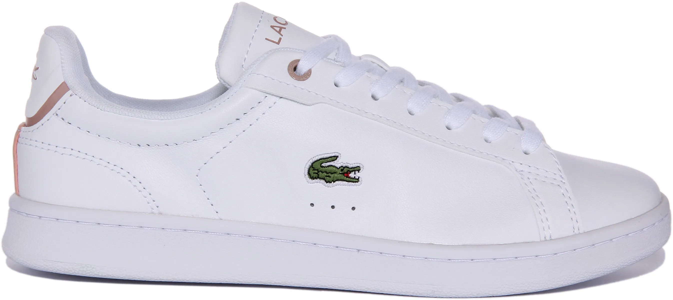 Lacoste Carnaby Pro In Weiß Rosa Damenschuhe Lacoste