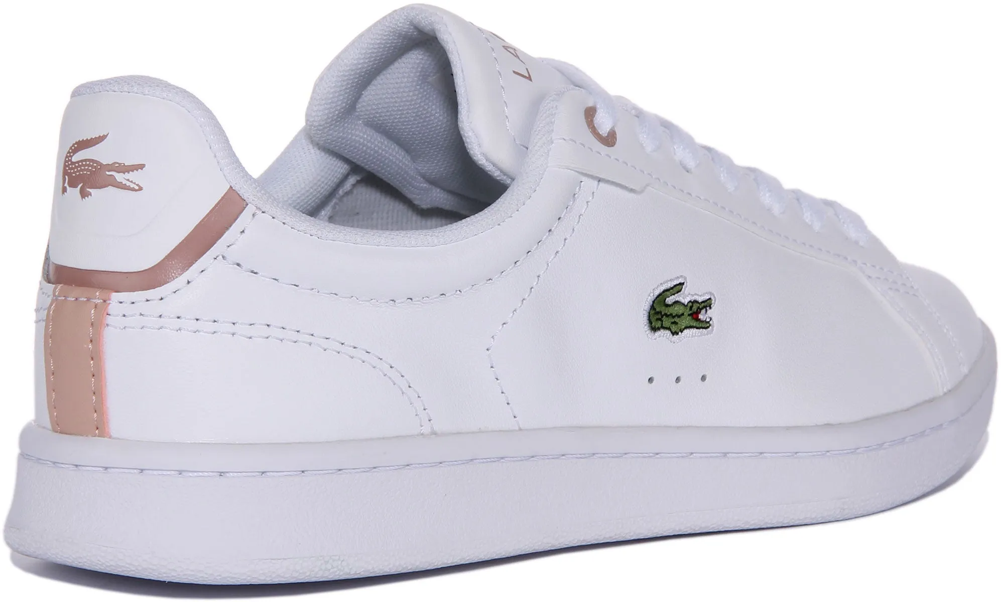 Lacoste Carnaby Pro In Weiß Rosa Damenschuhe Lacoste