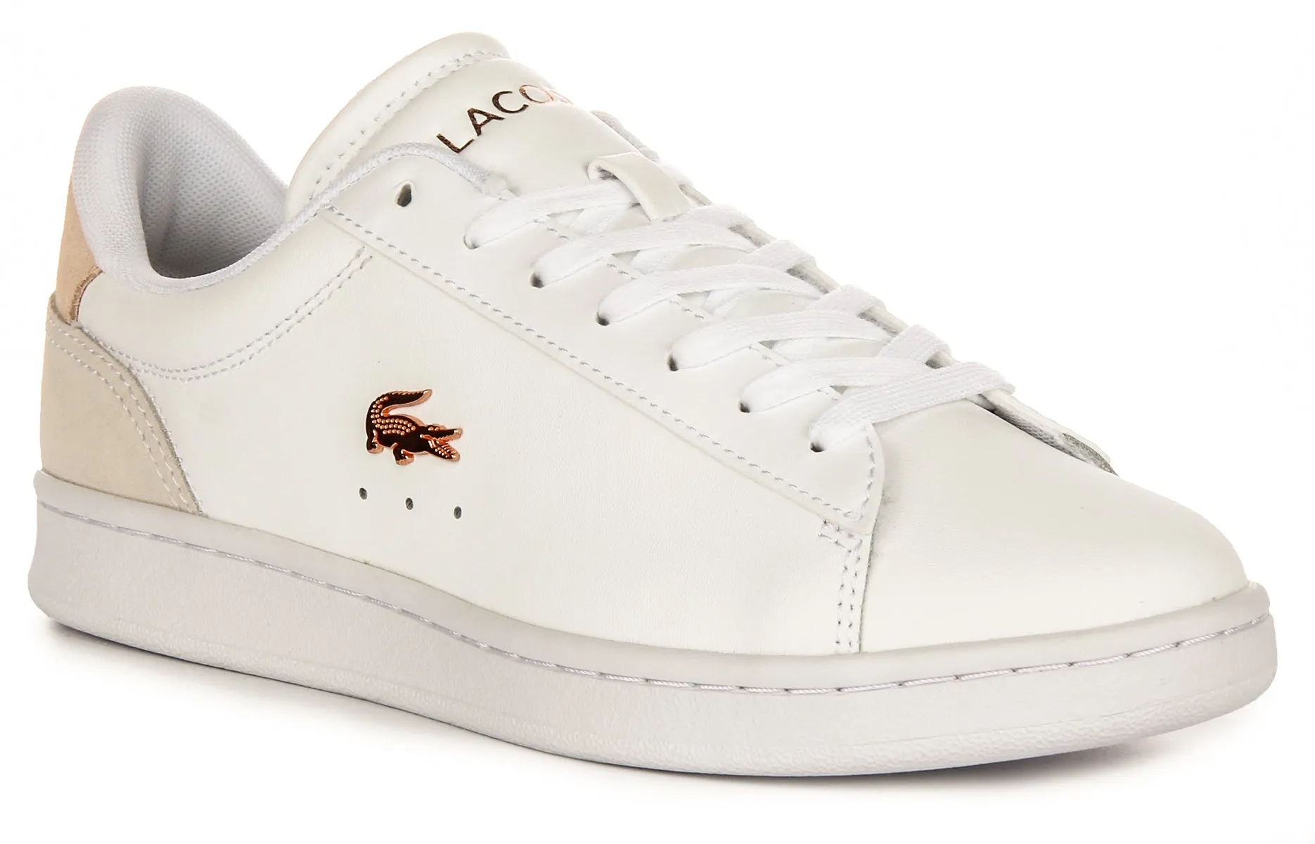 Lacoste Carnaby Set in Weiß Rosa für Damen Schuhe Lacoste