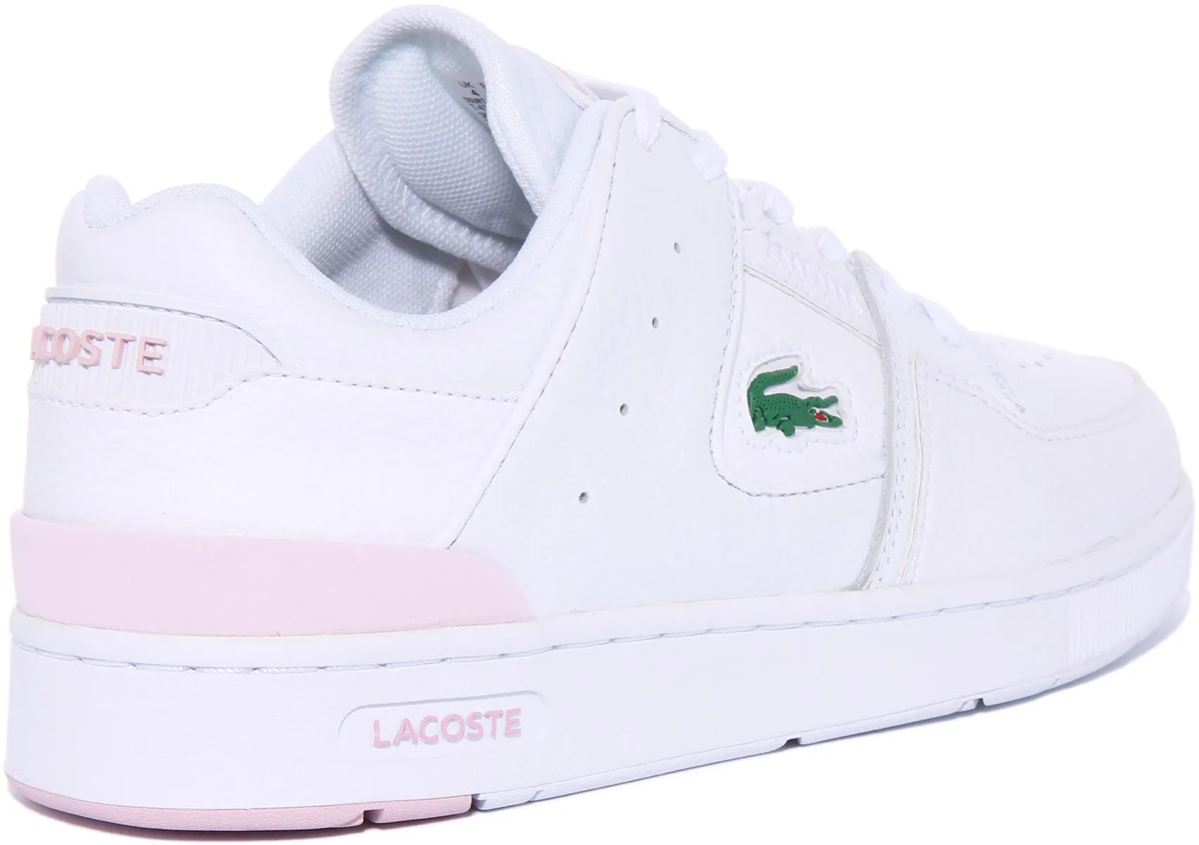 Lacoste Court Cage In Weiß Rosa Damenschuhe Lacoste