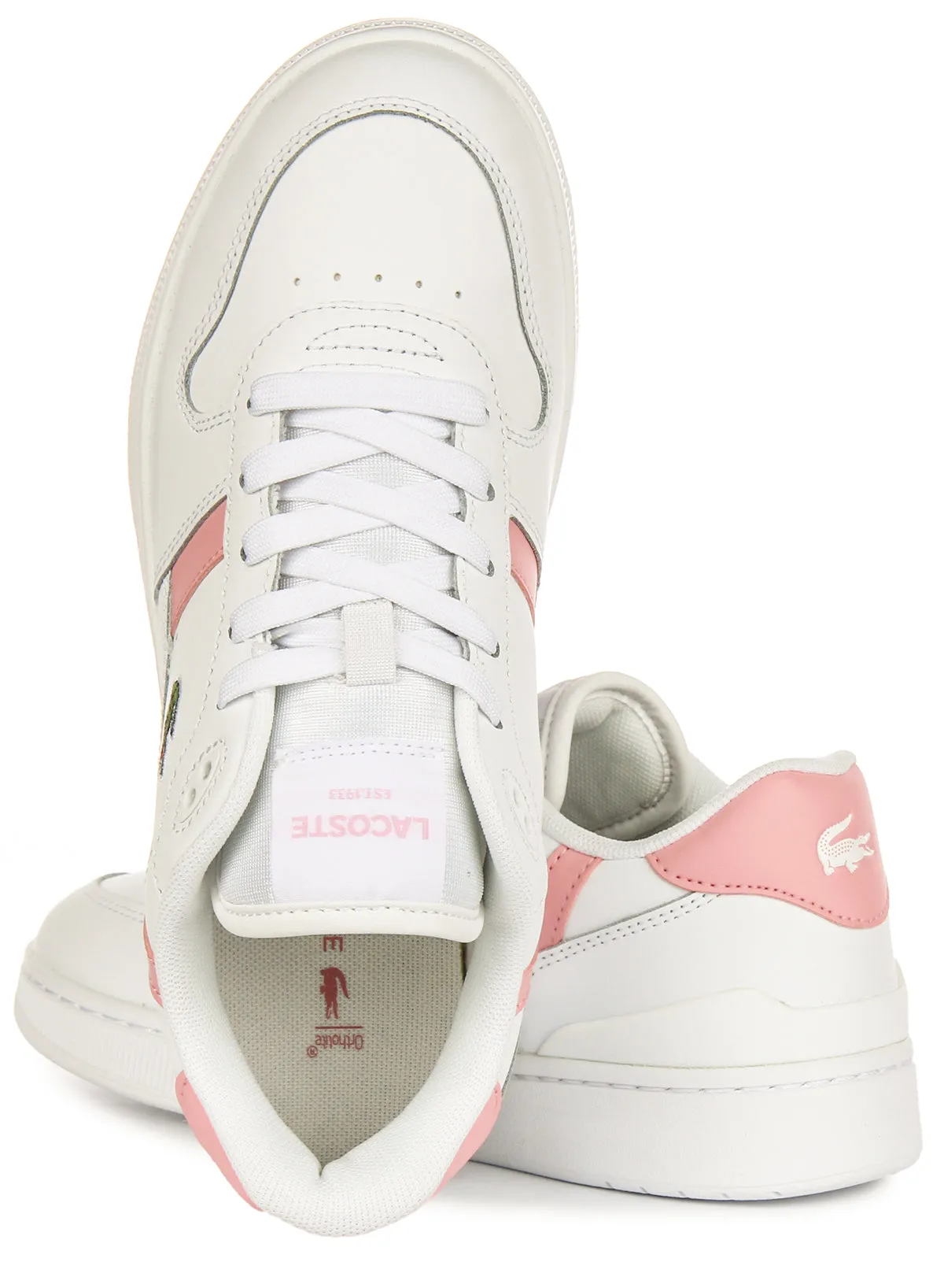 Lacoste T Clip Set In Weiß Rosa Für Damen Schuhe Lacoste